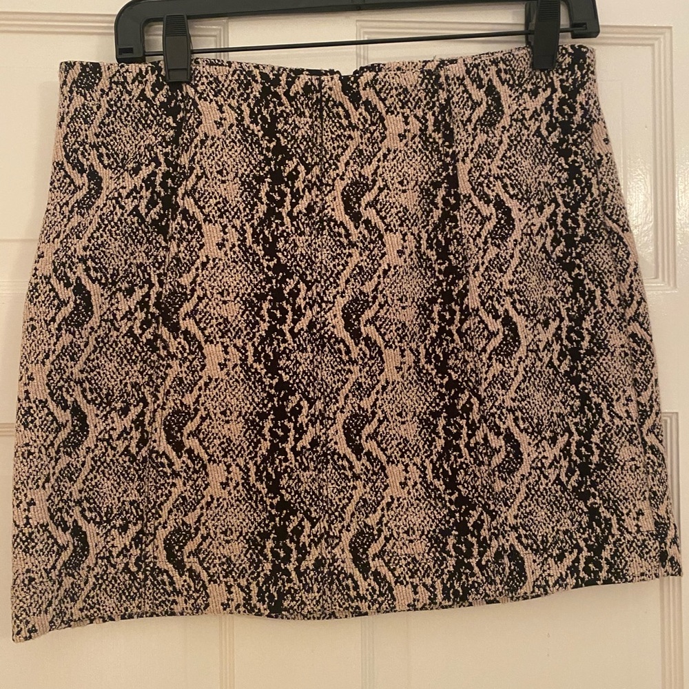 Free people snake skin skirt